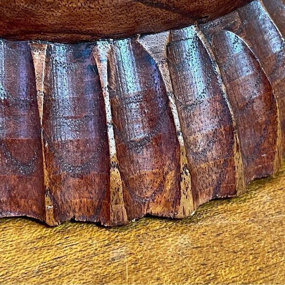 Hand Carved Wooden Turtle Wine Bottle Holder - Picture 8 of 15